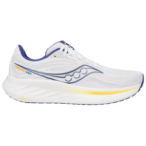 Saucony Men's Ride 18 Running Shoes, Size 8, White/Azurite