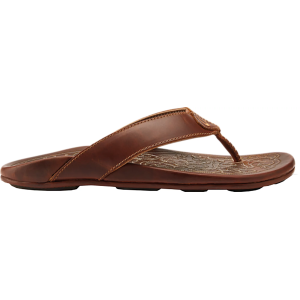 OluKai Men's Mekila Flip Flop, Size 14, Natural