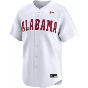Nike Men's Alabama Crimson Tide White Replica Baseball Jersey, Medium