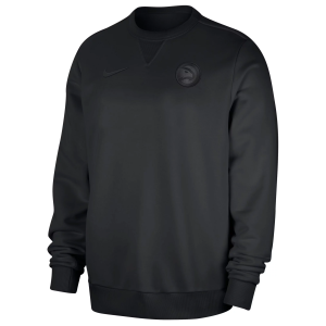 Nike Men's Atlanta Hawks Black Standard Issue Crew Pullover Sweatshirt, Medium