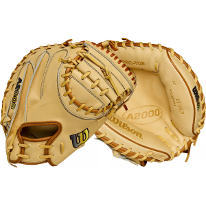 Wilson Wilson 33" CM33 A2000 Catcher's Mitt 2025, Blonde/Tan - $329.99 at DICK'S Sporting Goods