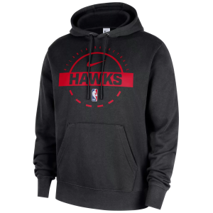 Nike Men's Atlanta Hawks Black On Court Practice Club Pullover Hoodie, XXL