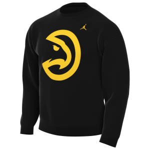 Jordan Jordan Men's Atlanta Hawks Black Statement Logo Crewneck Sweatshirt, Small - $75.00 at DICK'S Sporting Goods