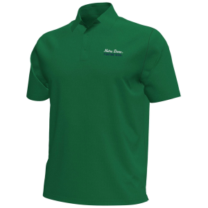 Under Armour Men's Notre Dame Fighting Irish Kelly Green Aura Golf Polo, Small