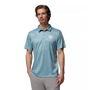 Columbia Men's Texas A&M Aggies Crushed Blue Motion Performance 1/4 Zip Pullover, Medium, Multi
