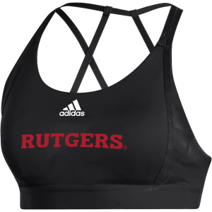 Adidas adidas Women's Rutgers Scarlet Knights Black Ultimate Bra, XS - $64.99 at DICK'S Sporting Goods