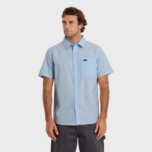 Quiksilver Men's Shore Break Classic Short Sleeve Top, Large, Skyway