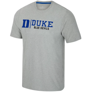 Colosseum Men's Duke Blue Devils Grey Herald T-Shirt, XL, Gray