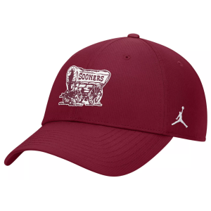 Jordan Jordan Adult Oklahoma Sooners Team Crimson Structured Club Adjustable Hat, Men's, Medium/Large, Red - $34.00 at DICK'S Sporting Goods
