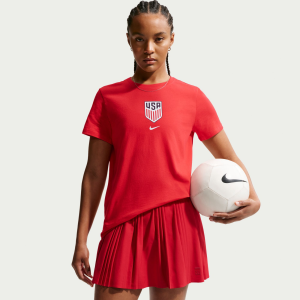 Nike Women's USMNT 2026 Home Crest T-Shirt, Large, Red