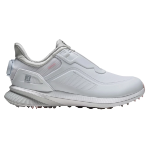 FootJoy Women's Pro/SL Spikeless BOA Golf Shoes, Size 8, White/Pink