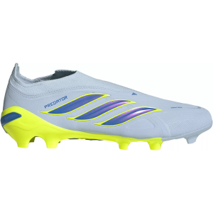 adidas Predator League Laceless FG Soccer Cleats, M11.5/W12.5, Blue/Yellow
