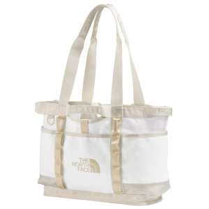 The North Face Base Camp Utility Tote, Men's, White Ash/Calacatta/Pale Khaki