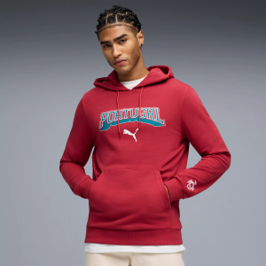 PUMA Adult Portugal Culture Red Pullover Hoodie, Men's, XXL