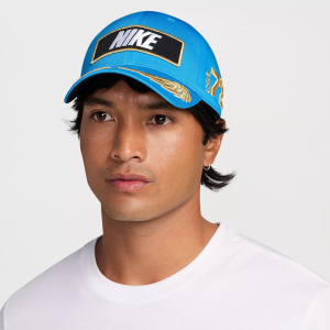 Nike Club Structured Racing Cap, Men's, Medium/Large, Lt Photo Blue/Black