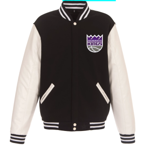 Jh Design JH Design Men's Sacramento Kings Black Varsity Jacket, Large - $139.99 at DICK'S Sporting Goods