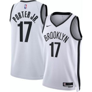Nike Adult Brooklyn Nets Michael Porter Jr. #17 Swingman Association Jersey, Men's, XXL, White