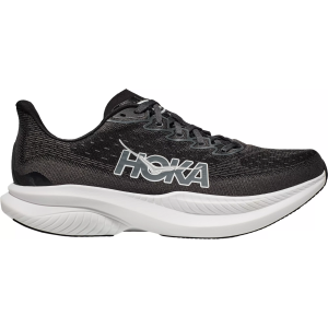 HOKA Men's Mach 6 Running Shoes, 9 W, Black/White