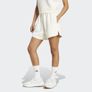 adidas Women's Soft Lux Loose Shorts, XS, Off White