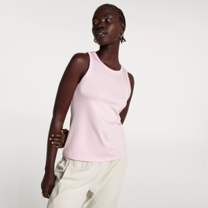 CALIA Women's Ribbed Racerback Tank, XL, Rosy Willow