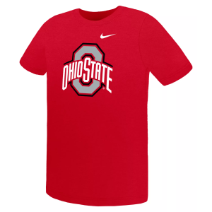 Nike Youth Ohio State Buckeyes Red Cotton Core T-Shirt, Size 4