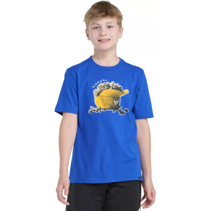 adidas Boys' Short Sleeve Popcorn Graphic Tee, Large, Team Royal Blue