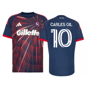 adidas Adult New England Revolution Carles Gil #10 2026 Primary Authentic 'Independence Day' Jersey, Men's, XL, Blue