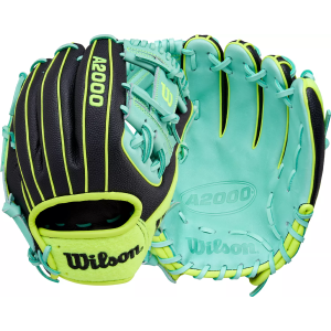 Wilson Wilson 11.5'' 1786 Tennis A2000 SuperSkin Series Glove, Black/Optic Yellow - $329.99 at DICK'S Sporting Goods