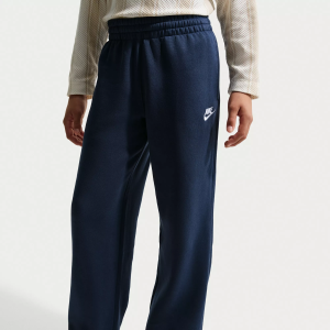 Nike Kids' Sportswear Loose Open Hem Pant, Medium, Midnight Navy/White