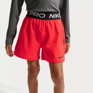 Nike Kids' Sportswear Dri-FIT Fleece Short, Small, Lt Crimson/White/Black