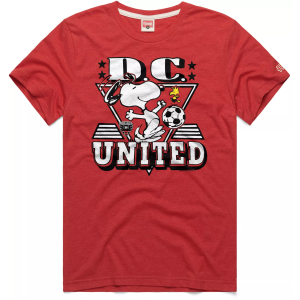 Homage HOMAGE Adult D.C. United Red Home Peanuts Graphic T-Shirt, Men's, Large - $40.00 at DICK'S Sporting Goods