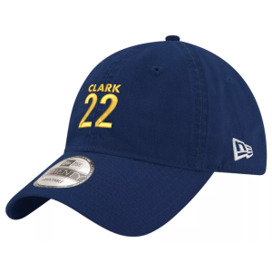 New Era Adult Indiana Fever Caitlin Clark #22 Navy Jumpwoman 9Twenty Adjustable Hat, Men's, Blue