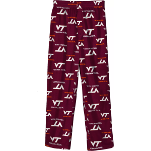 Gen2 Youth Virginia Tech Hokies Maroon Sleep Pants, Small, Red