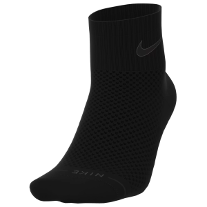 Nike Unisex Everyday Elevated Ankle Socks - 3 Pairs, Large, Black/Black