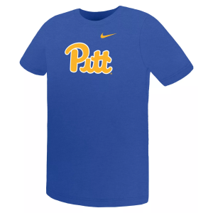 Nike Youth Pitt Panthers Royal Cotton Core T-Shirt, Size 5, Blue