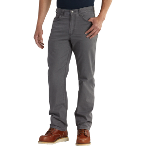 Carhartt Men's Relaxed Straight Rigby Pant, Size 36, Gravel