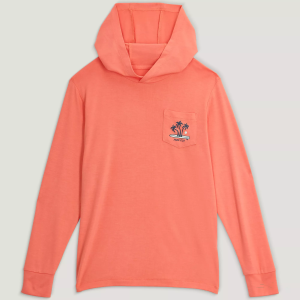 Free Fly Youth Bamboo Shade Graphic Hoodie, XL, Party Wave Flamingo