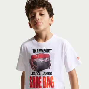 Nike Youth Lebron James Graphic T-Shirt, XS, White