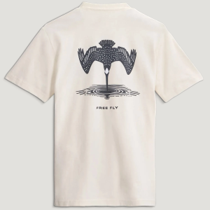 Free Fly Youth Dive Bomb Graphic Tee, Small, Heather Sea Salt