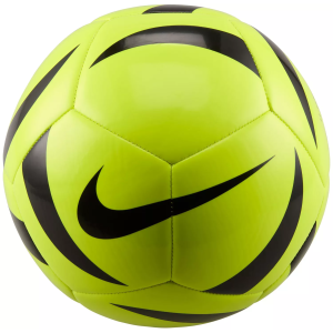 Nike Pitch Training Soccer Ball, Size 4, Volt/Black/Black