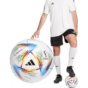 adidas FIFA World Cup Qatar 2022 Al Rihla Jumbo Soccer Ball, White/Pantone