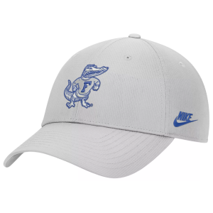 Nike Adult Florida Gators Photon Dust Academic Club Cap, Men's, Medium/Large, White