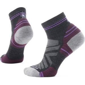 SmartWool Adult Targeted Cushioning Hike Ankle Socks, Men's, Large, Charcoal Ash