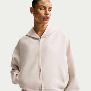 Nike Women's 24.7 ImpossiblySoft Full-Zip Hoodie, Small, Lt Orewood Brn