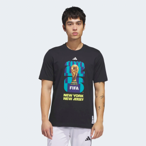 adidas Adult 2026 World Cup Host City New York City T-Shirt, Men's, Small, Black