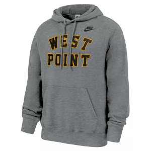 Nike Men's Army West Point Black Knights Heather Grey West Point Club Fleece Hoodie, XXL, Gray