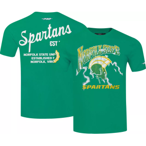 Pro Standard Men's Norfolk State Spartans Green University Headliner T-Shirt, Medium
