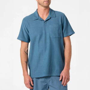 O'Neill Men's O'Riginals Knit Short Sleeve Polo, XXL, Blue Fusion
