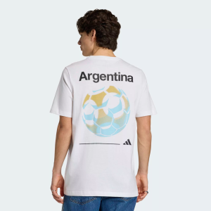 adidas Men's Argentina Tango Poster Graphic T-Shirt, Small, White