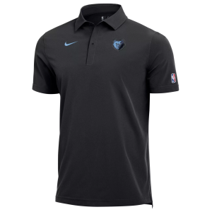 Nike Men's Memphis Grizzlies Black Logo Staff Polo, Small